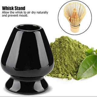 Matcha Bamboo Whisk Stand Spoon Set