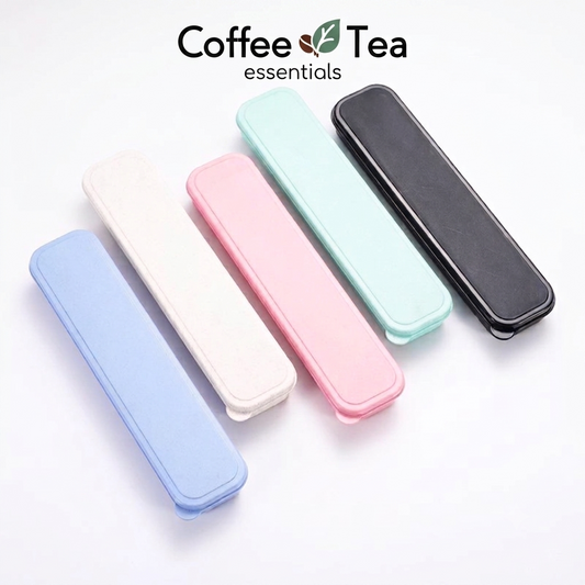 Plastic Case with Divider for Straw