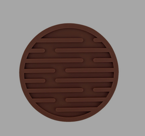Coffee N Tea Essentials Rubber Round Coaster