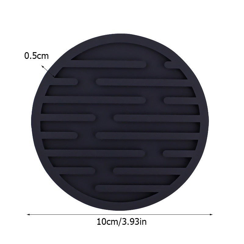 Coffee N Tea Essentials Rubber Round Coaster
