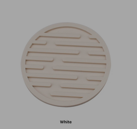 Coffee N Tea Essentials Rubber Round Coaster