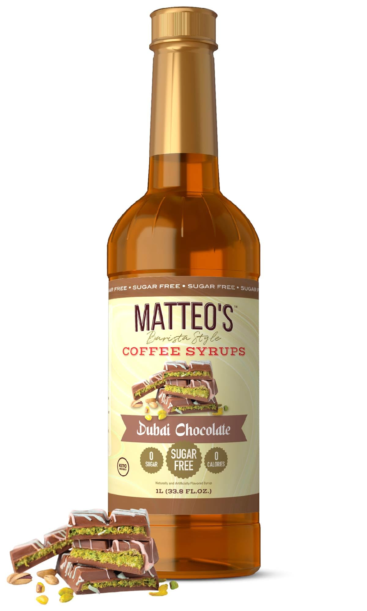Matteo’s Sugar-Free Coffee Syrup – Vanilla, Caramel & Hazelnut (750mL)