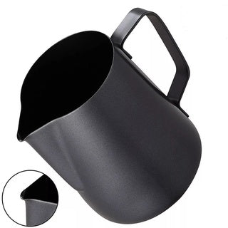 Black Milk Frother Jug Pitcher