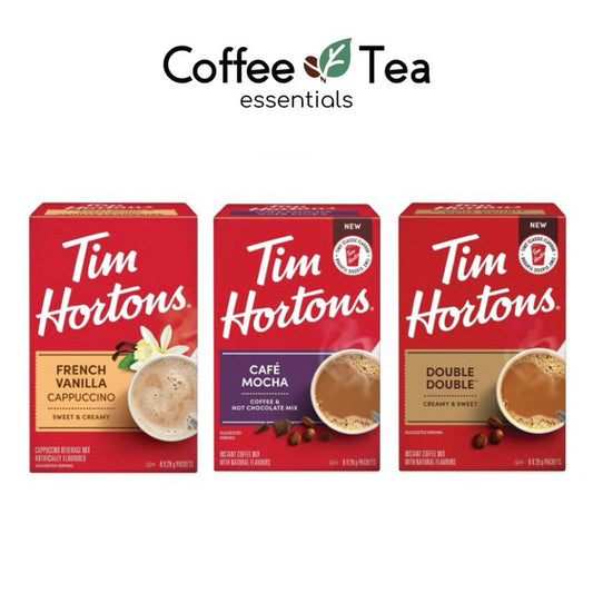 Tim Hortons Instant 8 Sachets - French Vanilla / Mocha / Double Double