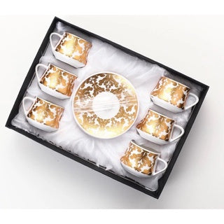 Ceramic Coffee Tea cup with Saucer Gift Set (12pcs)