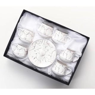 Ceramic Coffee Tea cup with Saucer Gift Set (12pcs)