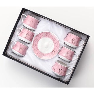 Ceramic Coffee Tea cup with Saucer Gift Set (12pcs)
