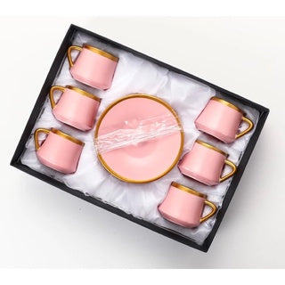 Ceramic Coffee Tea cup with Saucer Gift Set (12pcs)
