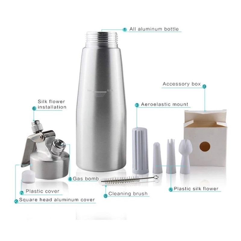 Coffee N Tea Essentials Whipped Cream Dispenser Maker