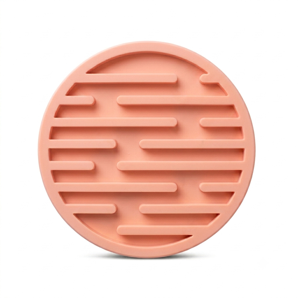 Coffee N Tea Essentials Rubber Round Coaster