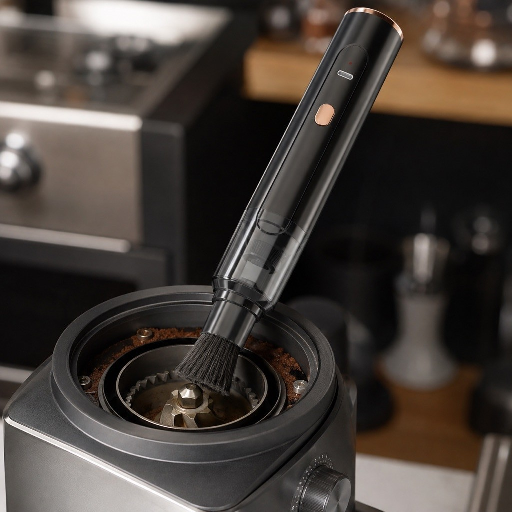Multifunctional Portable Coffee Grinder & Bar Counter Cleaner
