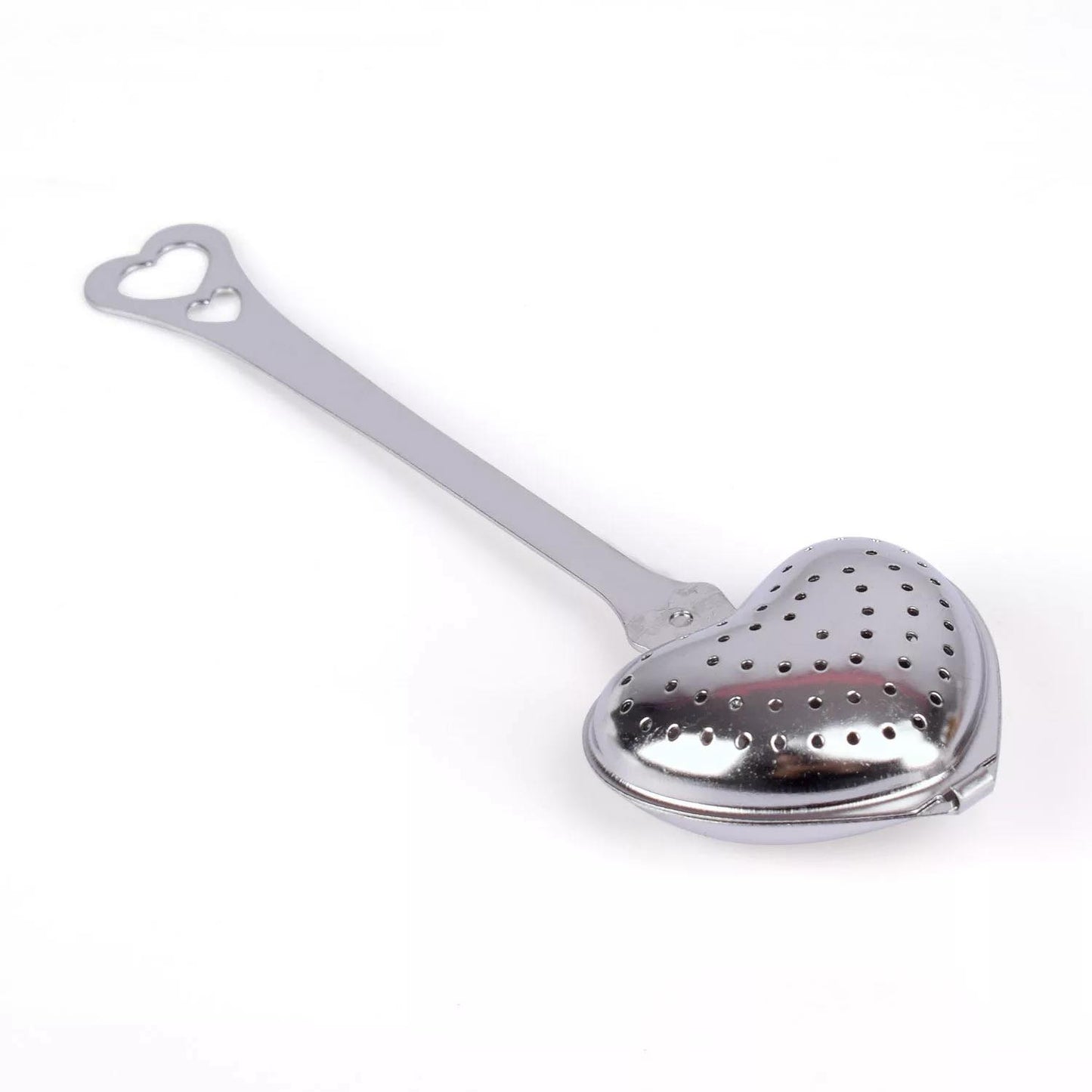Heart Spoon Tea Strainer Stainless - Silver