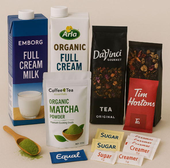 Matcha Powders, Frappease, Instant Coffee & Milk