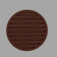 Coffee N Tea Essentials Rubber Round Coaster