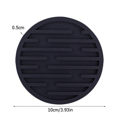 Coffee N Tea Essentials Rubber Round Coaster