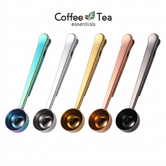 Coffee Spoon with Clip - Gold