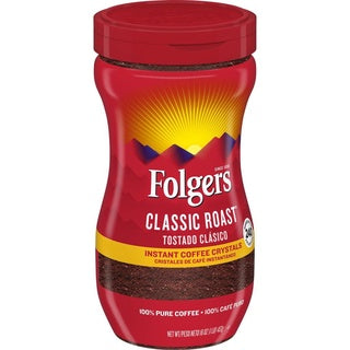 Folgers Classic Roast Instant Coffee Crystal 16oz