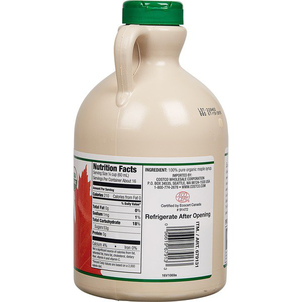 CNTE Kirkland Maple Syrup 1L