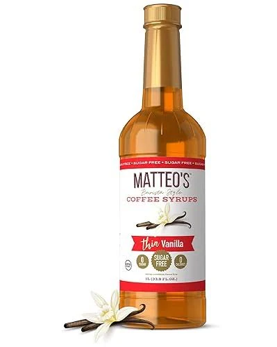 Matteo’s Sugar-Free Coffee Syrup – Vanilla, Caramel & Hazelnut (750mL)