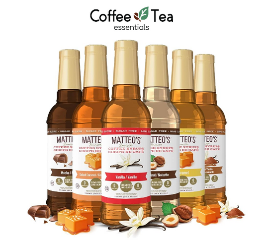 Matteo’s Sugar-Free Coffee Syrup – Vanilla, Caramel & Hazelnut (750mL)