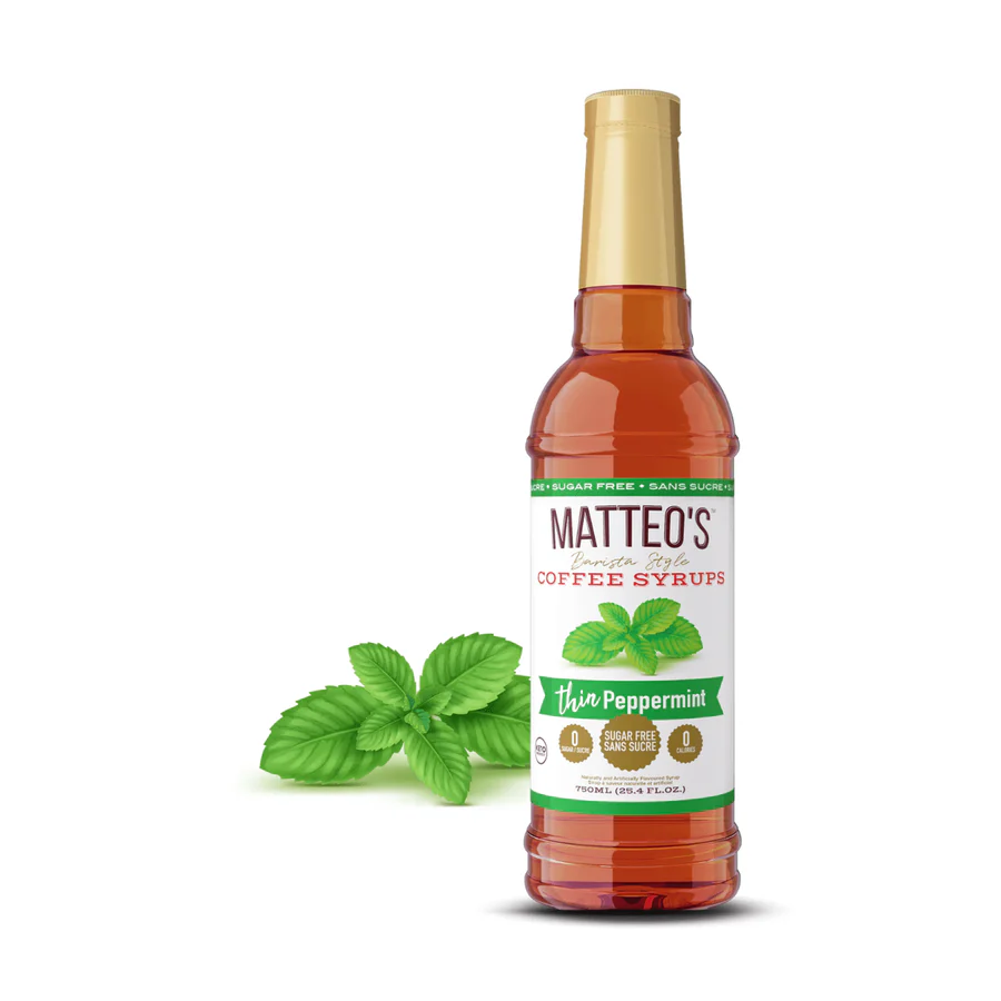 Matteo’s Sugar-Free Coffee Syrup – Vanilla, Caramel & Hazelnut (750mL)