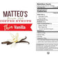 Matteo’s Sugar-Free Coffee Syrup – Vanilla, Caramel & Hazelnut (750mL)