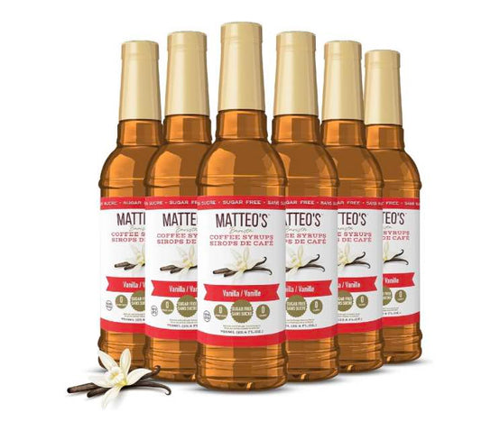 Matteo’s Sugar-Free Coffee Syrup – Vanilla, Caramel & Hazelnut (750mL)