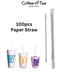 Paper Straw 100pcs per Pack Individually Wrap