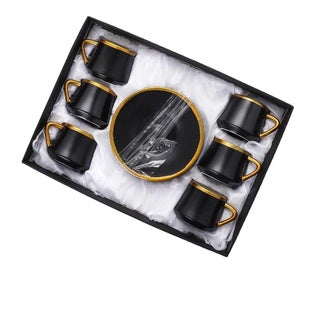 Ceramic Coffee Tea cup with Saucer Gift Set (12pcs)