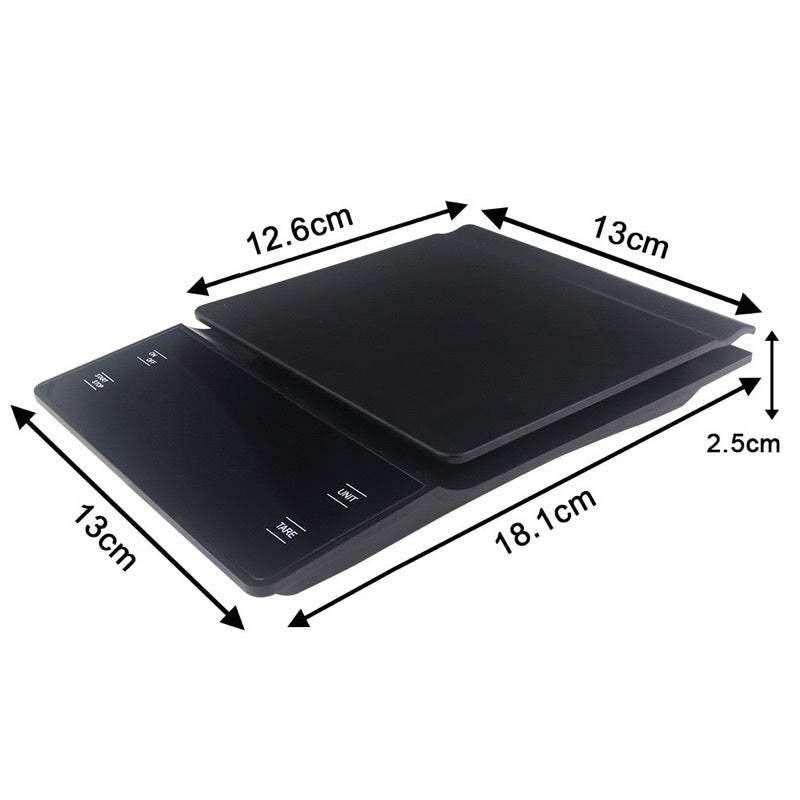 LED Display Coffee Scale with Timer Battery operated