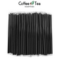 Individually Big Hole Wrapped Straw Black 100pcs
