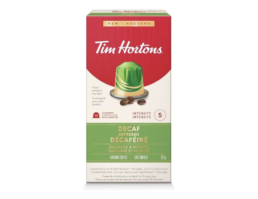 Tim Hortons Coffee Capsules – Compatible with Nespresso Machines (10 Pods/Box)