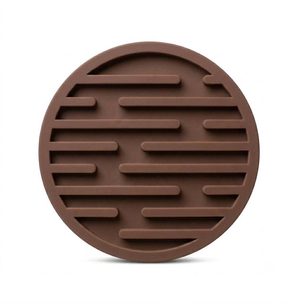 Coffee N Tea Essentials Rubber Round Coaster