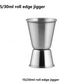 Double Jigger 15/30ml Stainless Steel Bar Measuring Cup