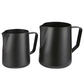 Black Milk Frother Jug Pitcher