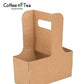 Kraft Bag Dual Cup Carrier 25pcs