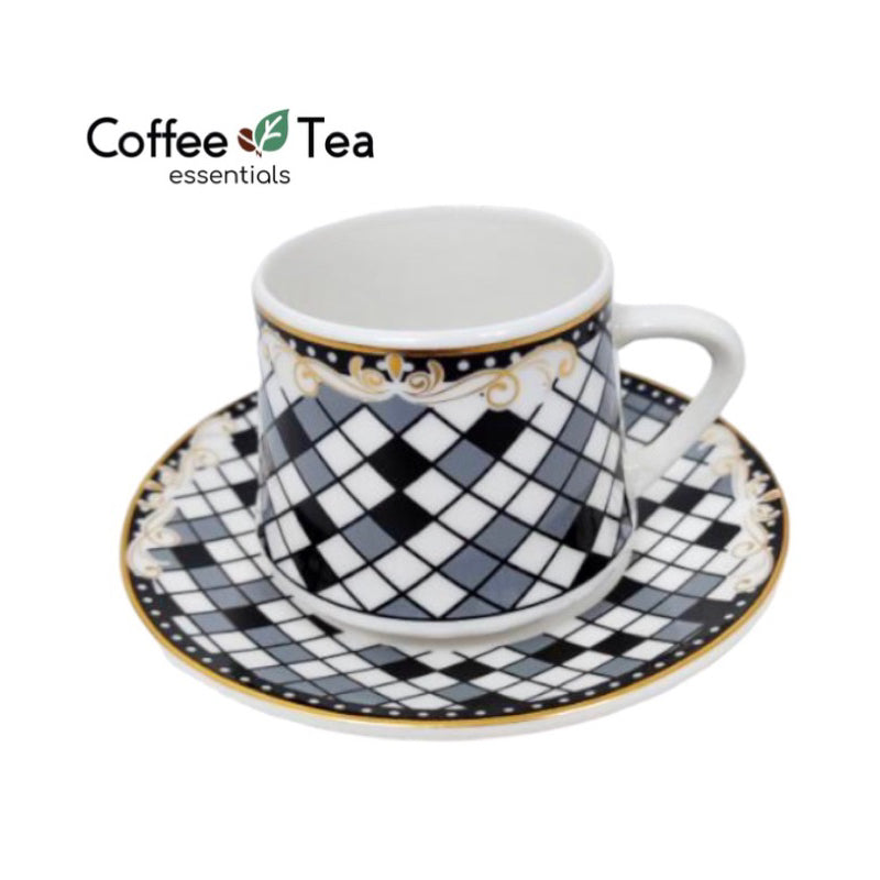 Tea Cup with Saucer 100ml 1pc