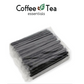 Individually Big Hole Wrapped Straw Black 100pcs