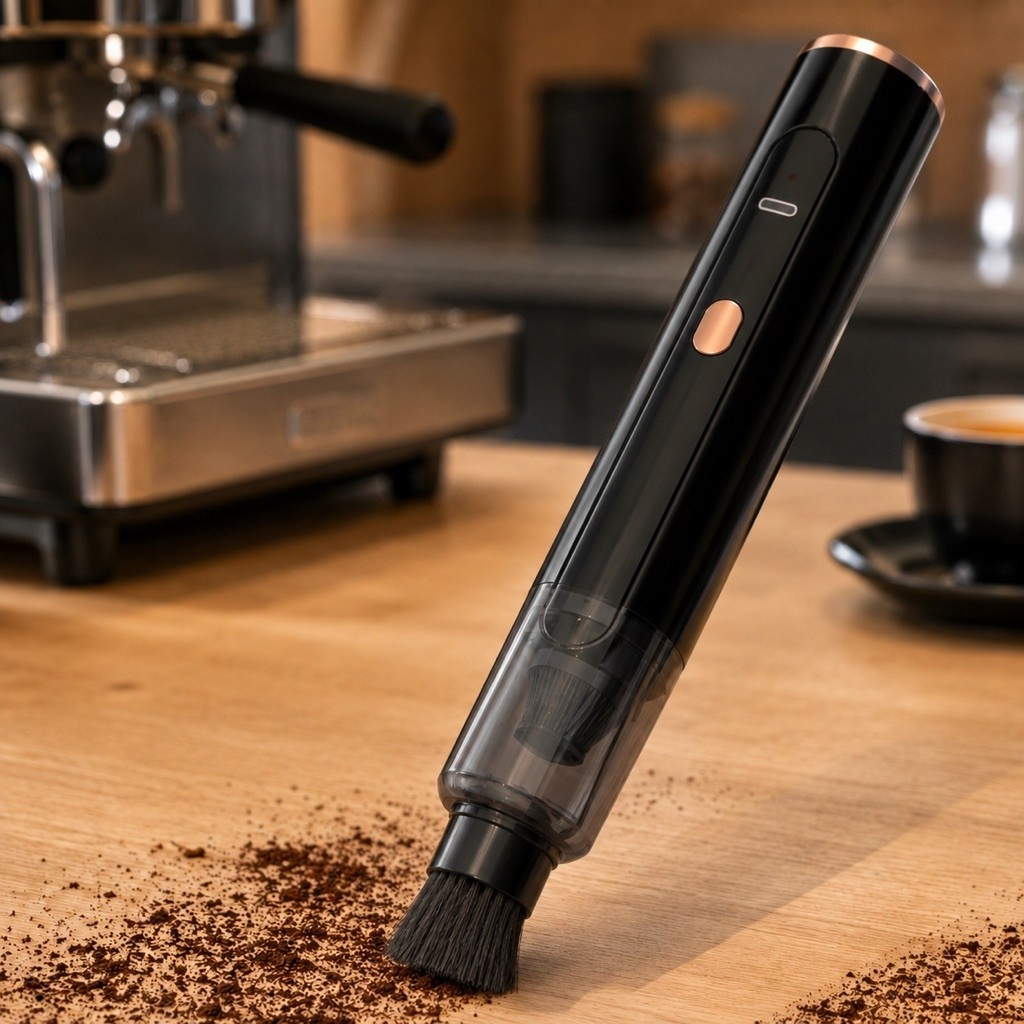 Multifunctional Portable Coffee Grinder & Bar Counter Cleaner