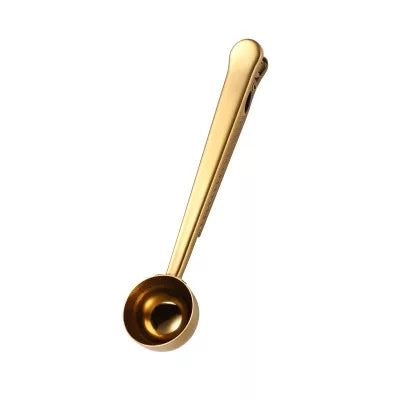 Coffee Spoon with Clip - Gold