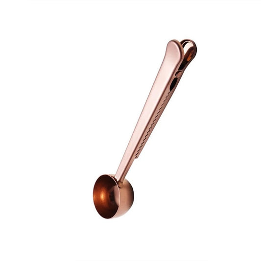 Coffee Spoon with Clip - Rosegold