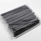 Individually Big Hole Wrapped Straw Black