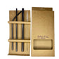 Reusable Stainless Straw 4 set Black